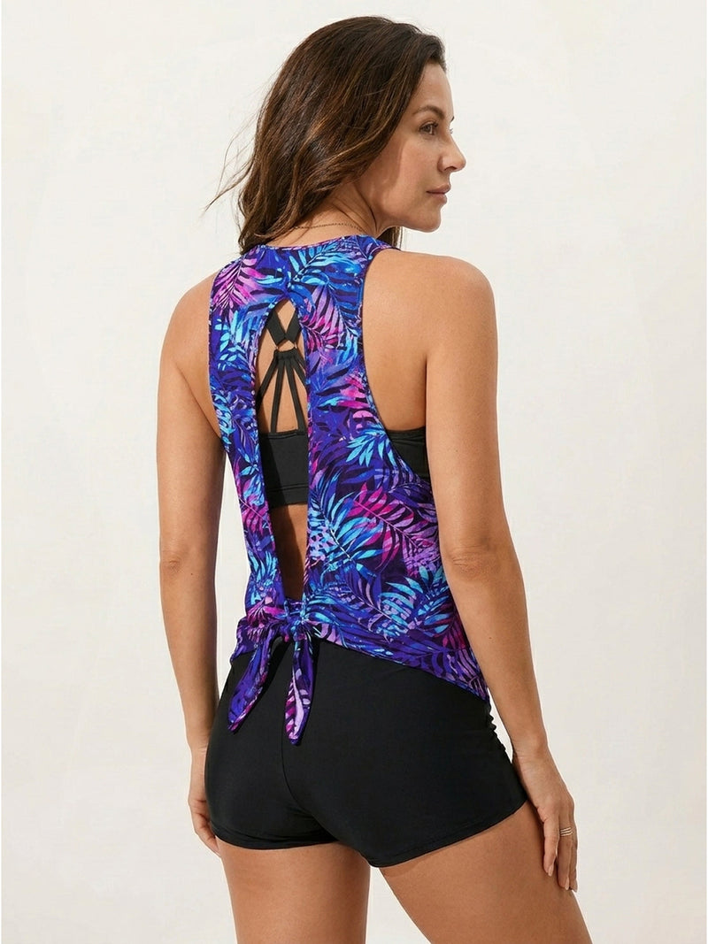 Three-Piece Open-Back Swim Set