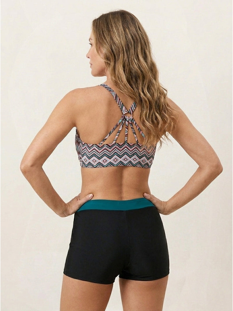 Three-Piece Open-Back Swim Set