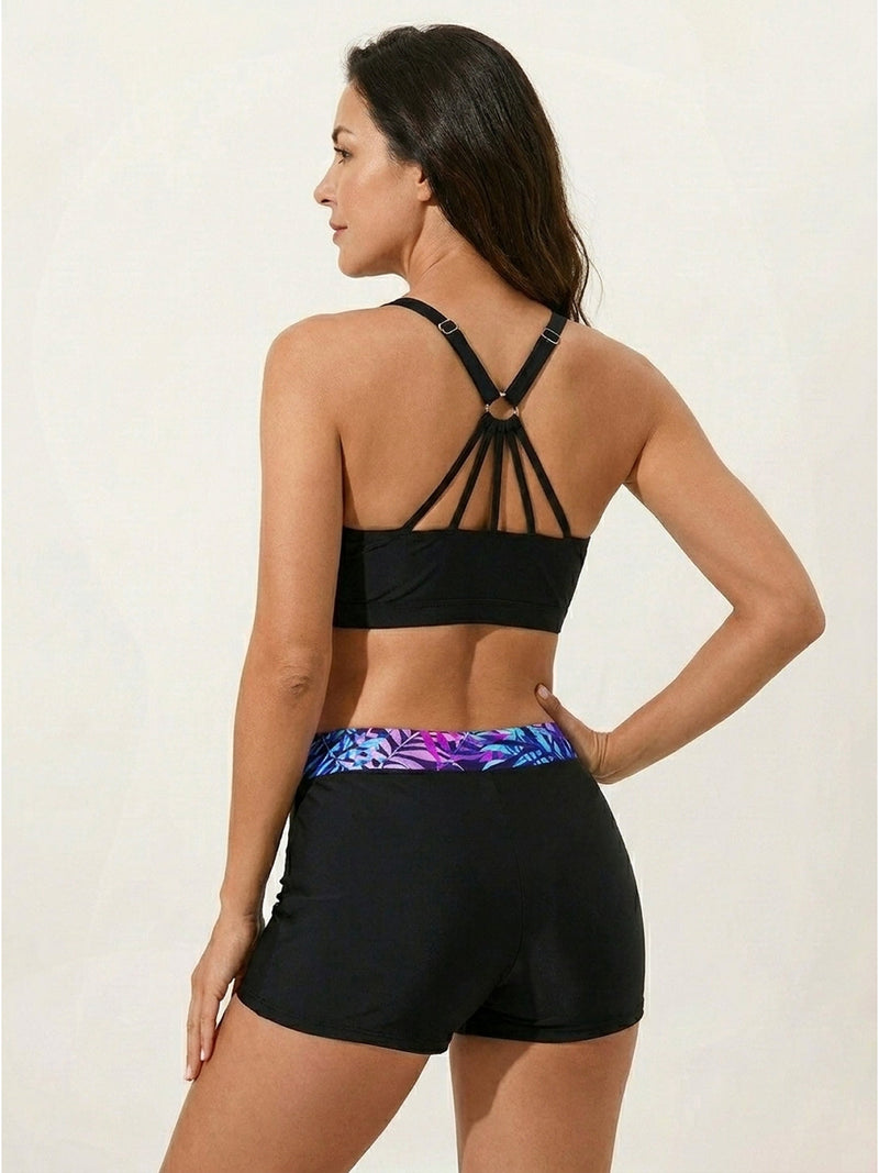 Three-Piece Open-Back Swim Set