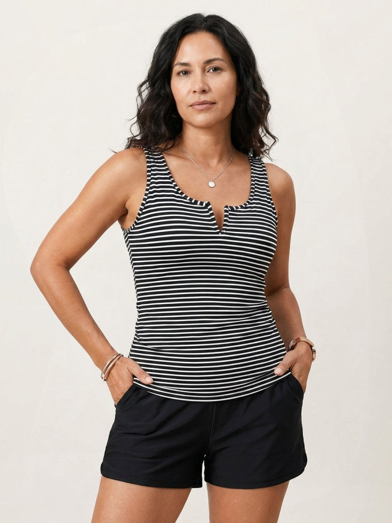 Classic V-Notch Tankini Set