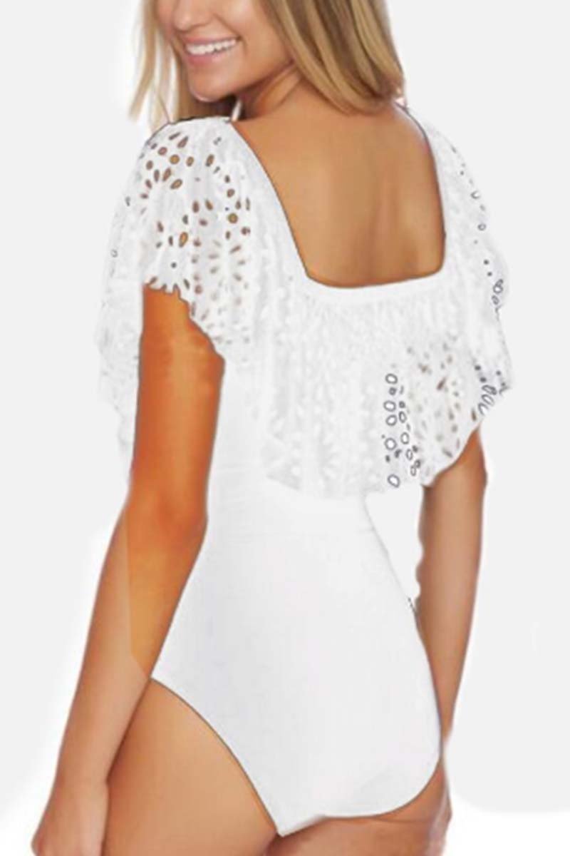 Off The Shoulder Lacework Swimsuit