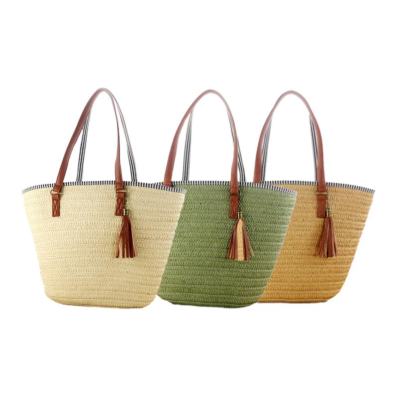 TOFUNTOY Large Straw Tote Bag for Women Straw Beach