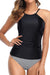 Stylish women Tankini Two-Piece High Necked Swimsuit