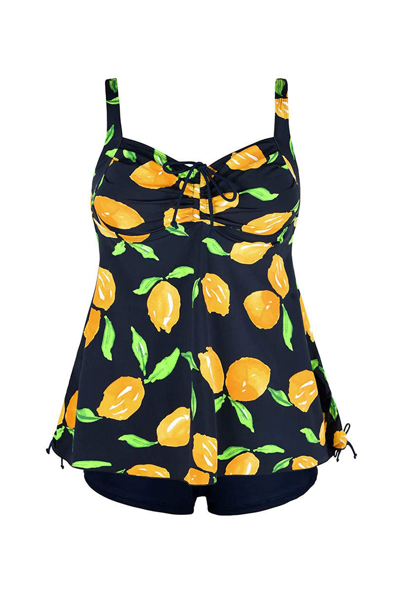Printed Flowy Tankini Swimsuit