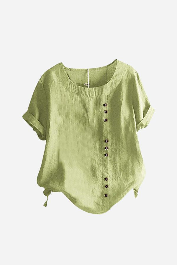 Breezy Button Tee